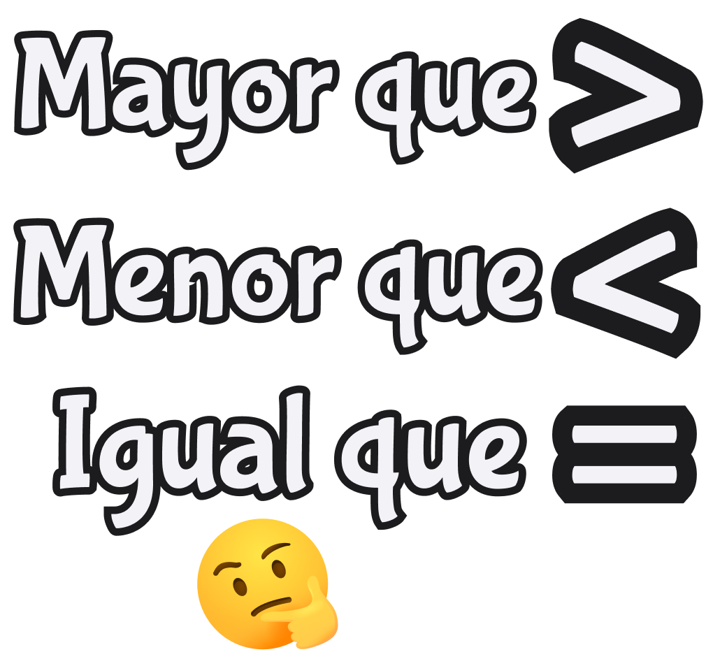 Simbolos de comparacion